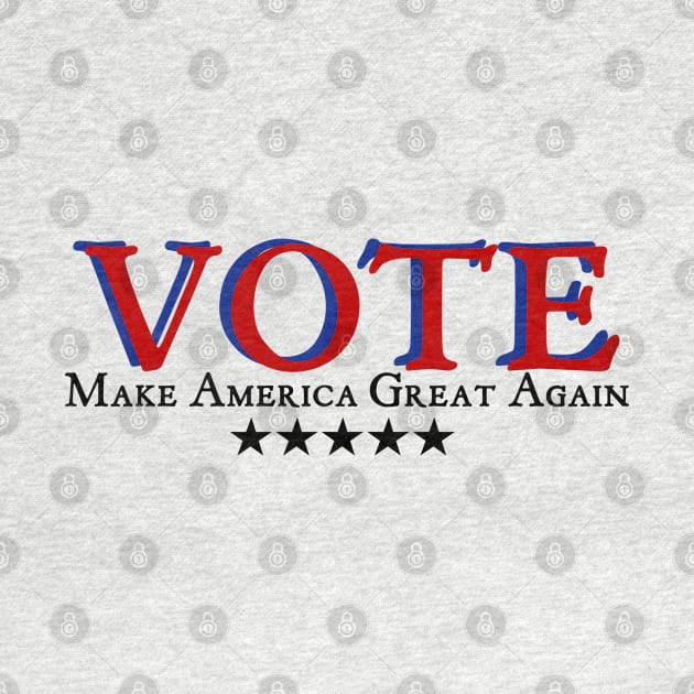 Vote Make America Great Again Red/Blue by ReneeM